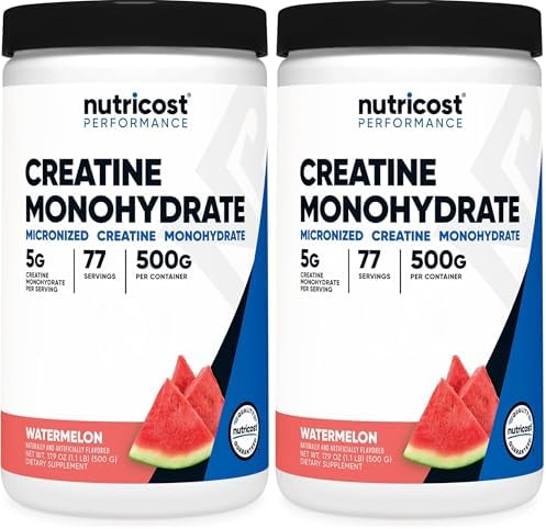 Creatine Monohydrate Micronized Powder - 5000mg Per Serving | 500g (17.9 Oz) - 100 Servings