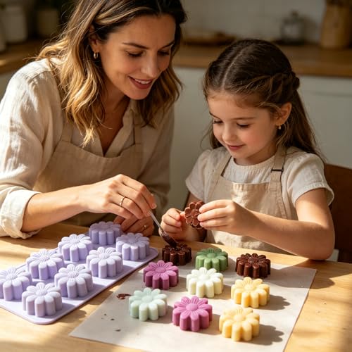 Daisy Flower Silicone Molds - 3 Pack for Baking & Crafts