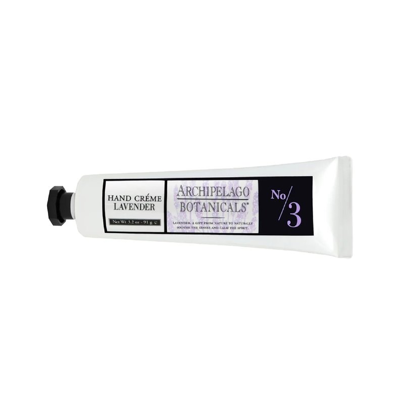 Archipelago Botanicals Lavender Hand Crème, Rich and Lightly Scented Hand Lotion for Dry Skin, Cuticles and Rough Spots, Premium Plant Extracts (3.2 oz)