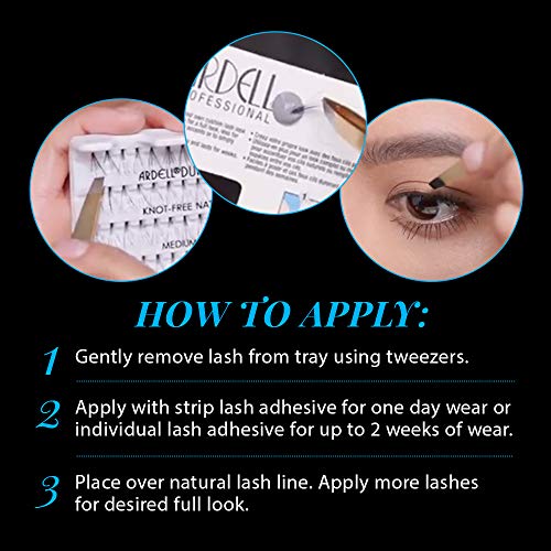 Ardell Medium Black Individual False Eyelashes - 4 Pack