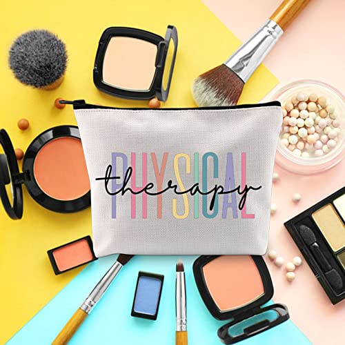 BLUPARK Multicolor Marble Cosmetic Bag - Travel Pouch for Physical Therapy