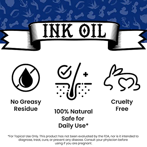 Organic Tattoo Aftercare Oil for Healing & Vibrant Colors - Natural Essential Oil Blend