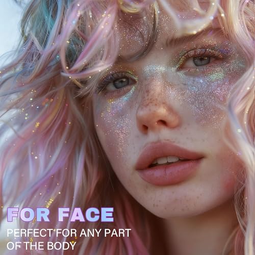 Mermaid Roll-On Body Glitter Gel - Holographic Shimmer 50ml