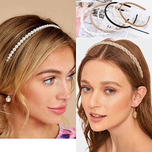 TOBATOBA 9-Piece Non-Slip Fashion Headbands Set for Women & Girls