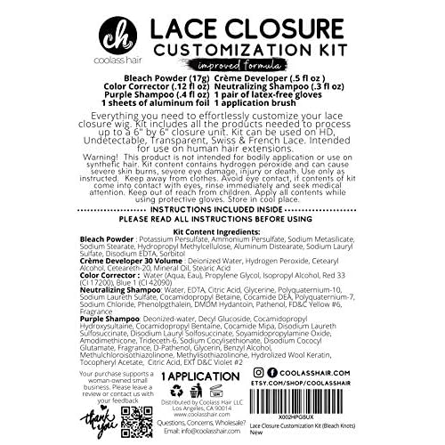 Lace Closure Customization Kit (Bleach Knots)