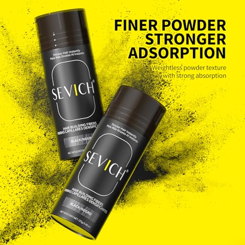 SEVICH Hair Building Fibers 0.88oz - Dark Brown for Thinning Hair