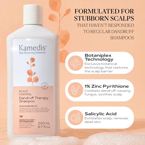 KAMEDIS Scalp Savior 6.7 Fl Oz - Itchy Dry & Dandruff Relief Shampoo
