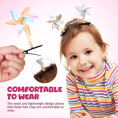 Beavorty 20 Pcs Pinwheel Hair Clips for Women & Kids