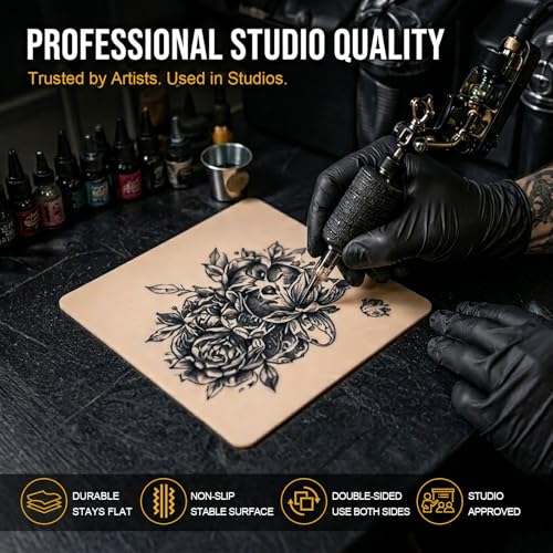 Jconly 20-Sheet Tattoo Practice Skin, 8x6 Double-Sided Fake Skin