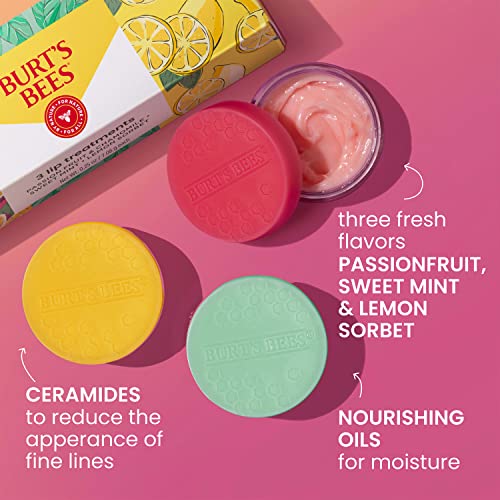 Burt's Bees Lip Sleeping Mask Gift Set - Passionfruit, Lemon, Mint (3 Pack)