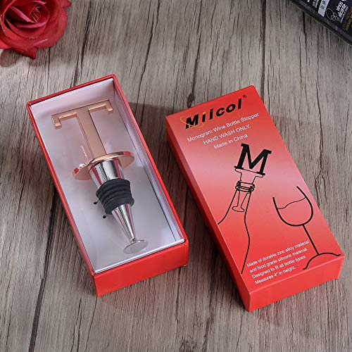 Personalized Rose Gold Wine Bottle Stopper - Funny Prosecco Gift