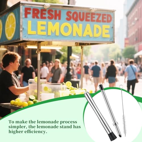 Stainless Steel Muddler and Straw Puncher Set for Cocktails