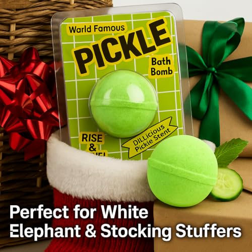 Giant Dill Pickle Bath Bomb – Fun Gag Gift for Pickle Lovers & Spa Relaxation