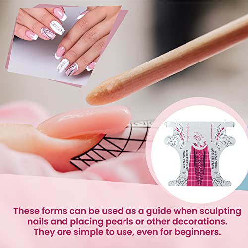 Mia Secret Multistilo Nail Forms - 500 PCS Sculpting Guide Stickers