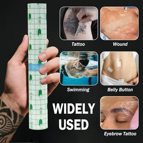 Transparent Waterproof Tattoo Aftercare Bandage Roll - 6in x 2.2yd