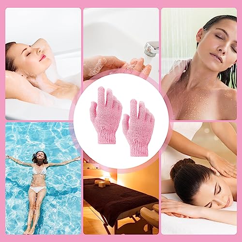 Sibba Exfoliating Wash Gloves - 2 Pack Dual Texture Body Scrub Mitts