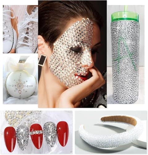 5300PCS 3mm Clear Resin Rhinestones for Crafts & Nail Art