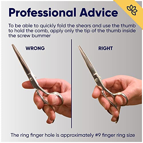 Equinox Professional Razor Edge Series Barber Hair Cutting Scissors - Japanese Stainless Steel Salon Scissors - 6.5¡± Overall Length - Fine Adjustment Tension Screw - Premium Shears for Hair Cutting