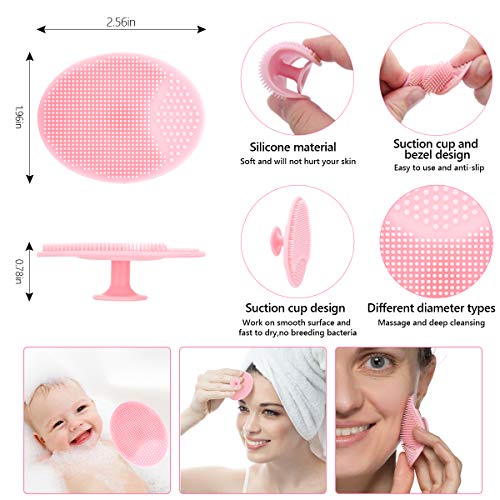 Yokilly 6-Piece Silicone Face Scrubber Kit for Deep Cleansing & Blackhead Removal