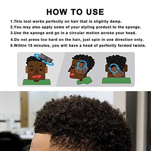 Double-Sided Hair Sponge for Curls - Curling Tool for Men & Women