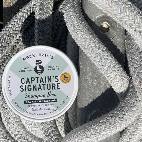 MacKenzie's Captain's Signature Shampoo Bar - Sea Air, 3.5 oz Travel Bar