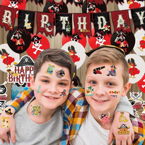 Pirate Temporary Tattoos for Kids - 50 Fun Designs