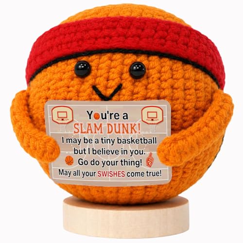 Handmade Crochet Basketball - Inspirational Gift for Men