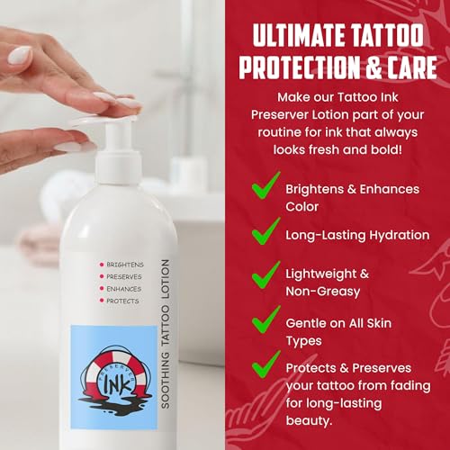 Tattoo Healing Lotion - Advanced Aftercare Moisturizer, Unscented