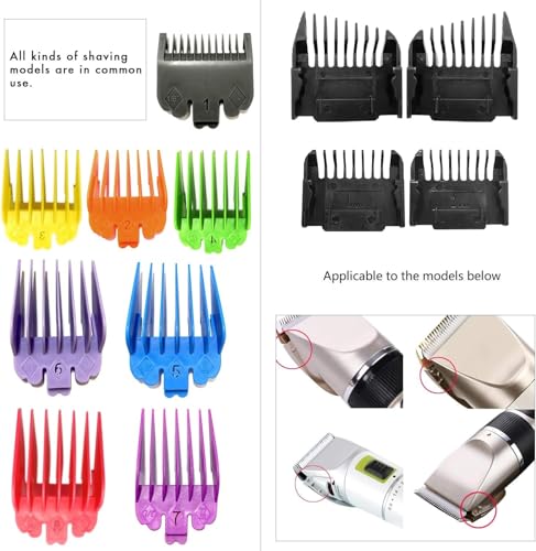 Professional 12 Pack Hair Clipper Guards Set - 1/24" to 1"
