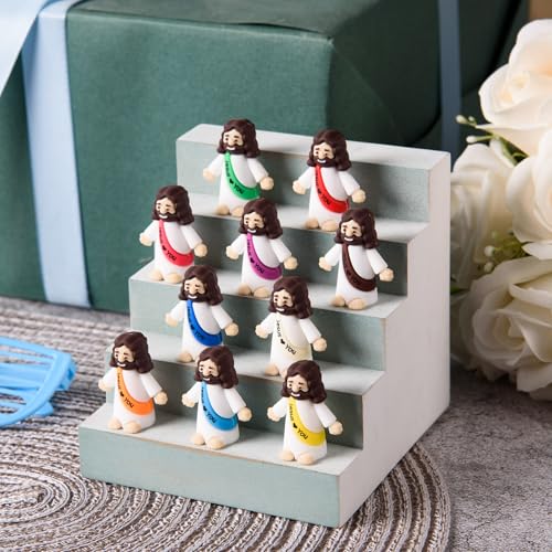 Mini Jesus and Virgin Mary Figurines - 40 Piece Set for Gifts