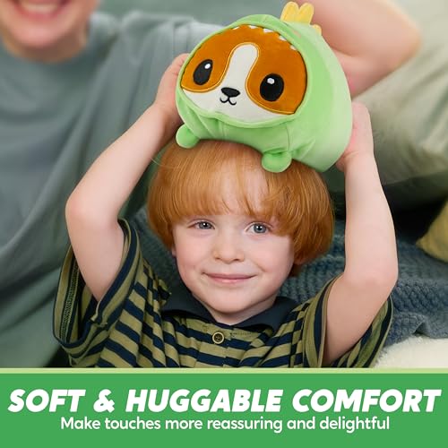 CORGISAUR Kawaii Dinosaur Plush Toy - 11" Soft Corgi Pillow