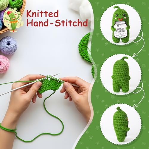 Handmade Crochet Pickle Gift for Mom | Unique Birthday & Holiday Present