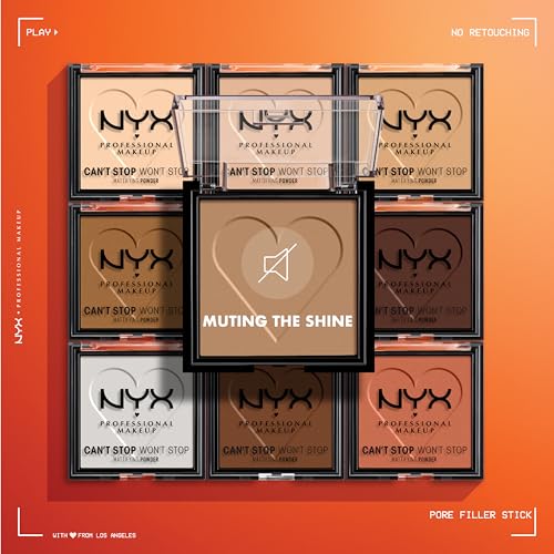 NYX Professional Can't Stop Won't Stop Caramel Matte Pressed Powder - Pack of 2