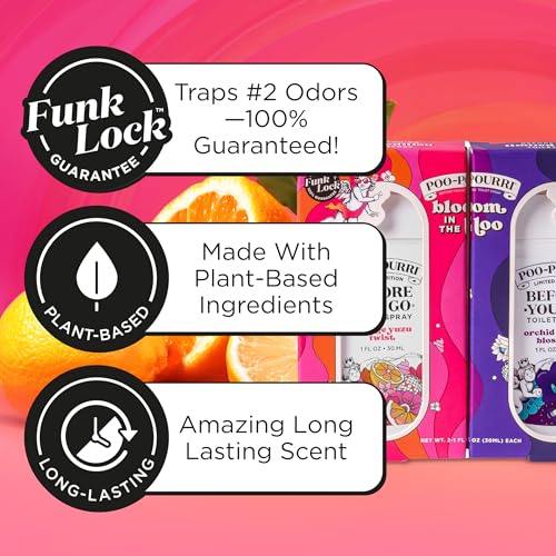 Poo-Pourri Tear & Share Bloom Bathroom Set - Travel Size Odor Remover