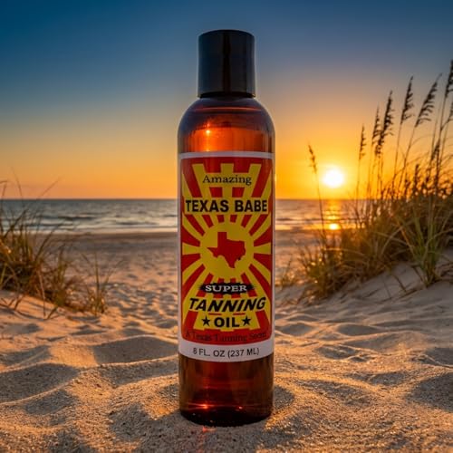 Texas Babe Natural Outdoor Tanning Oil - 8 oz, No Mineral Oil