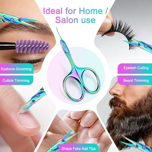 Wgbon Curved Cuticle Scissors - Extra Fine Tip Nail Grooming Tool