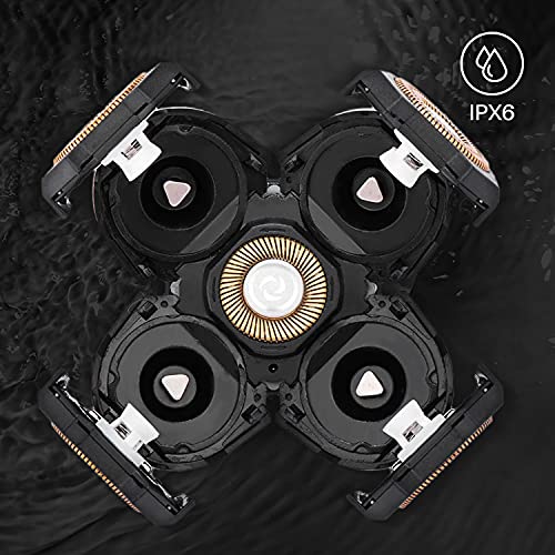 Vsmooth Gold-5G Electric Shaver Replacement Head - Waterproof Blades for Bald Men