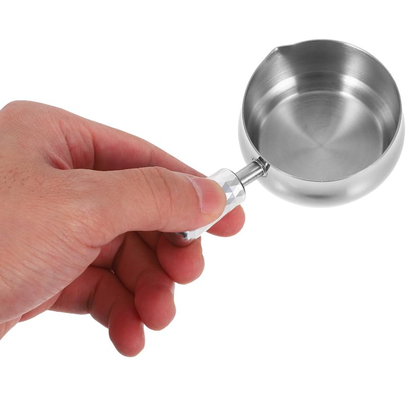 60ml Wax Seal Spoon Pot Big 304 Stainless Steel Wax Melting Spoon Warmer Scoop with Handle for Sealing Stamp Envelope