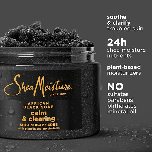 SheaMoisture African Black Soap Body Scrub for Melanin-Rich Skin - 12oz