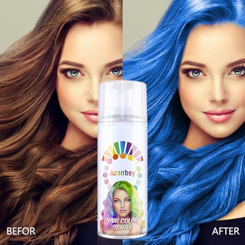 Temporary Blue Hair Color Spray for Halloween & Parties