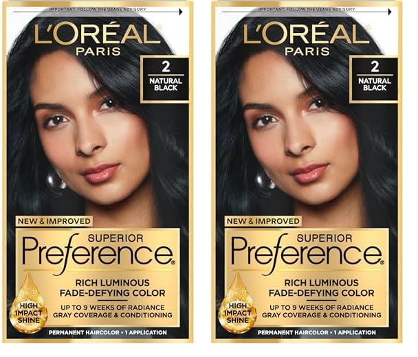 L'Oreal Paris Hair Color - Superior Preference Dark Ash Blonde 7A | Fade-Defying Permanent Dye for 9 Weeks of Radiance
