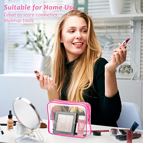3-Piece Clear Toiletry Bag Set, TSA Approved Travel Cosmetic Organizer