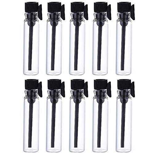 100 Pcs 2ml Glass Perfume Sample Vials - Refillable Essential Oil Containers