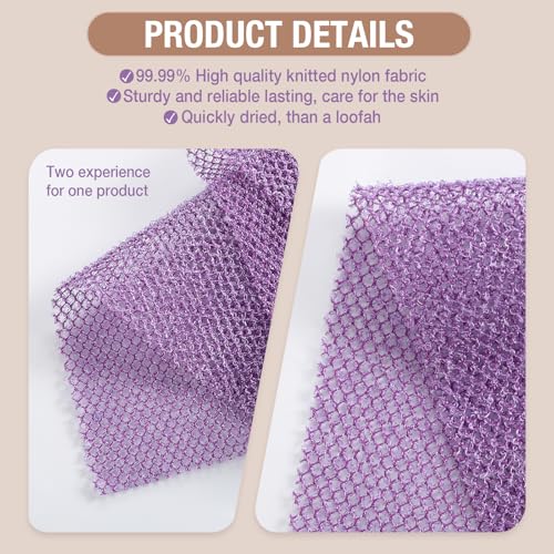 GLOBECARRY 6-Pack African Net Sponge for Full-Body Exfoliation