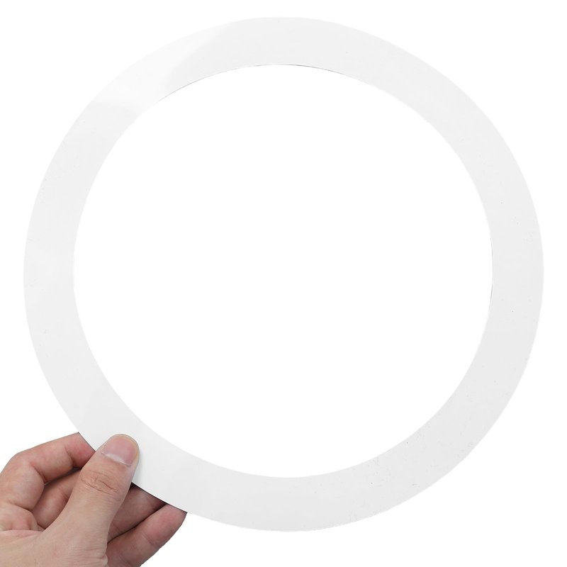 Angoily 4Pcs Drum Mute Ring For Snare, Silencer Muffler Pack 10 12 14 16 Inch, White PC Dampening Accessory To Control Overtones, Practice Noise Reduction Instrument Tone Drums Muffler