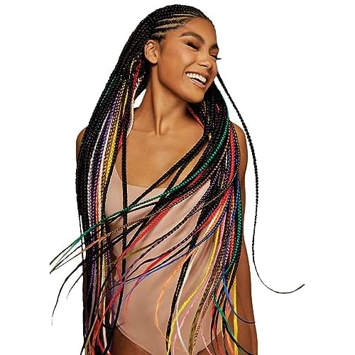 Outre X-Pression Braid Pre Stretched Braid 42" 3X (2 Pack, OFF BLACK 1B)
