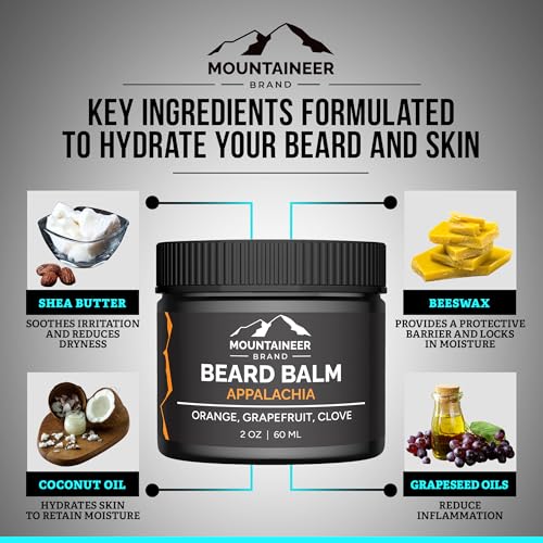 Natural Beard Balm with Appalachia Scent - 2oz Conditioning Butter