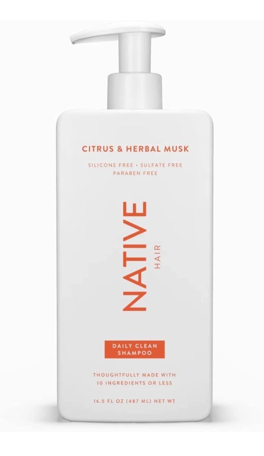 Citrus Herbal Musk Shampoo & Conditioner Set - Sulfate & Paraben Free | Daily Moisturizing & Revitalizing 16.5 oz (2 Units)