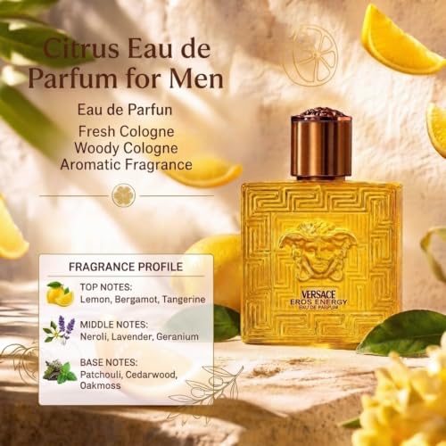 Versace Eros Energy Mini Cologne for Men, 0.17 oz EDP Splash