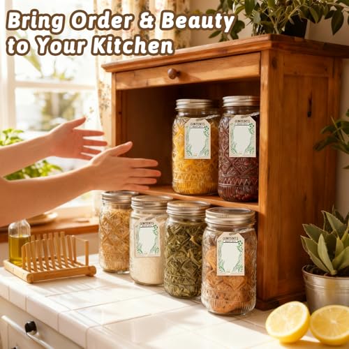 32oz Glass Mason Jars with Airtight Stainless Steel Lids - 2-Pack